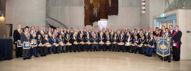 Grand Lodge Officers assembled